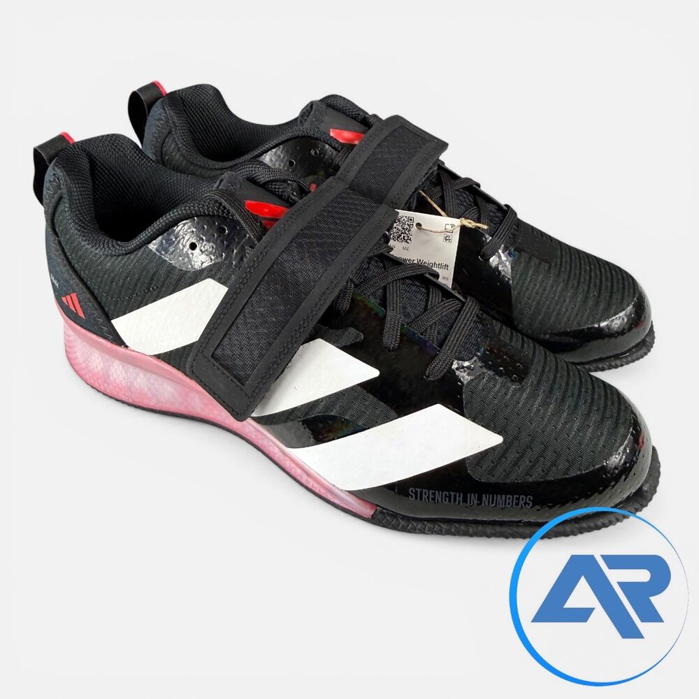 Adidas Adipower Weightlifting 3 Black White Pure Ruby IH8232 Men’s Size 10